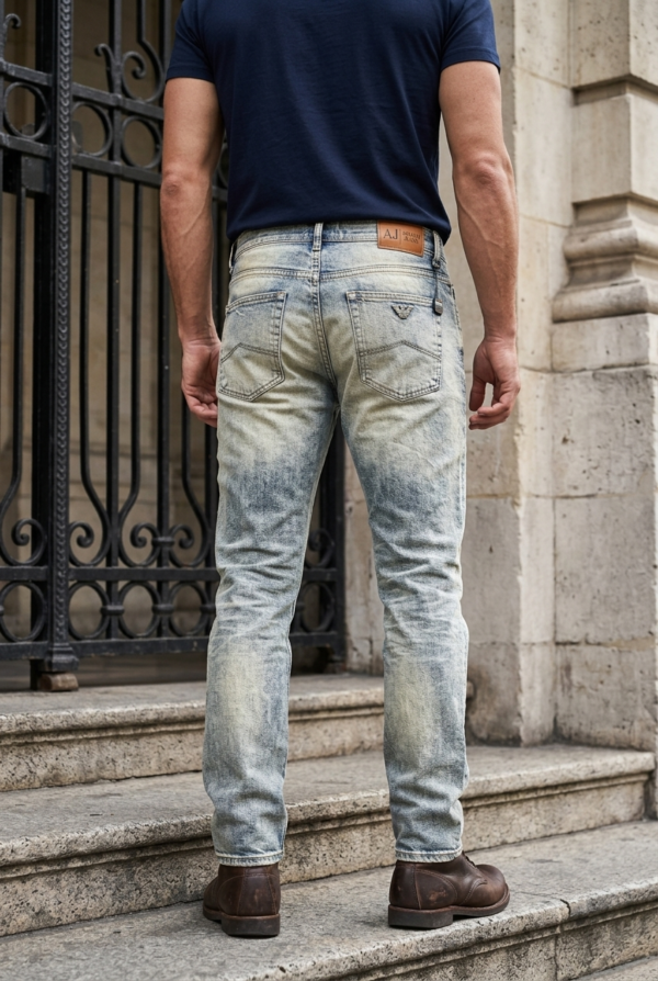Vintage Stone Wash Denim Jeans