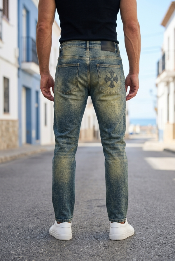 Classic Light Blue Wash Denim Jeans