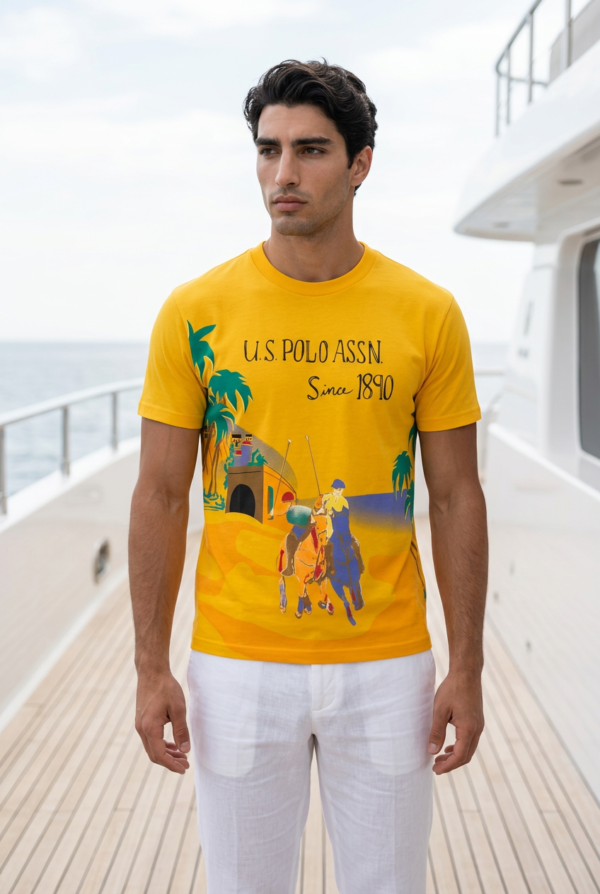 Desert Polo Graphic T-Shirt