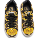Golden Bloom Kids Lace-Up Shoes