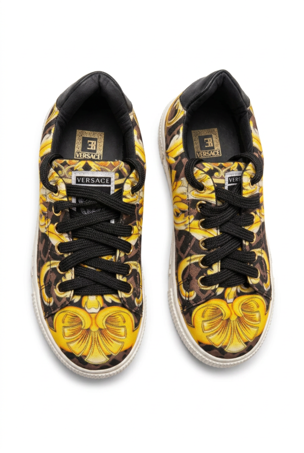 Golden Bloom Kids Lace-Up Shoes