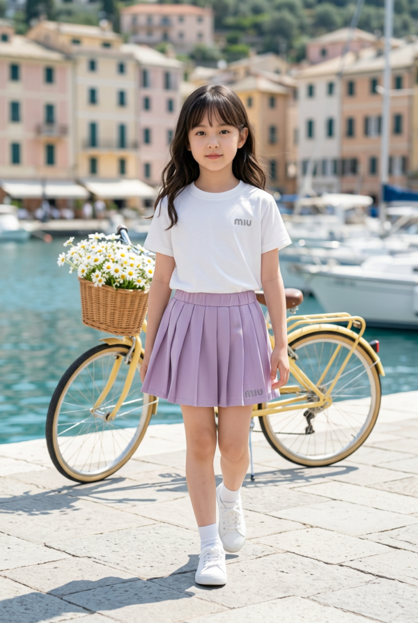 Girls Pleated Skirt Dress