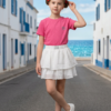 Girls Layered Flare Skirt