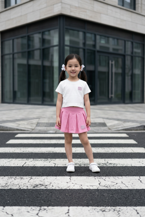 Girls Pleated Skirt Dress
