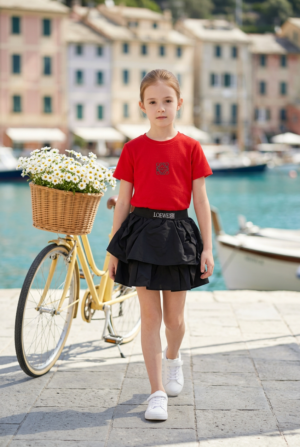 Girls Layered Flare Dress