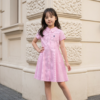 Girls Pinstripe Shirt Dress