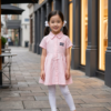 Girls Classic Button-Down Shirt Dress