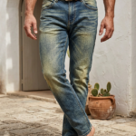 Vintage Wash Denim Jeans