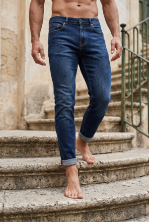 Classic Indigo Slim Fit Jeans