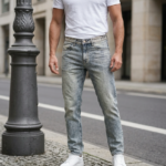 Arctic Blue Straight Fit Jeans