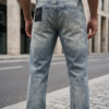 Arctic Blue Straight Fit Jeans