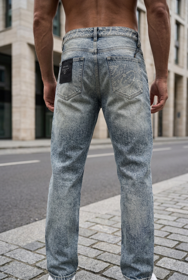 Arctic Blue Straight Fit Jeans