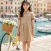 Classic Charm Girls Shirt Dress