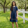 Heritage Charm Girls Collar Dress