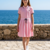 Coastal Breeze Girls Shirt Dress
