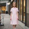 Classic Charm Girls Shirt Dress