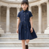 Classic Charm Girls Shirt Dress