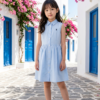 Summer Breeze Girls Sleeveless Shirt Dress