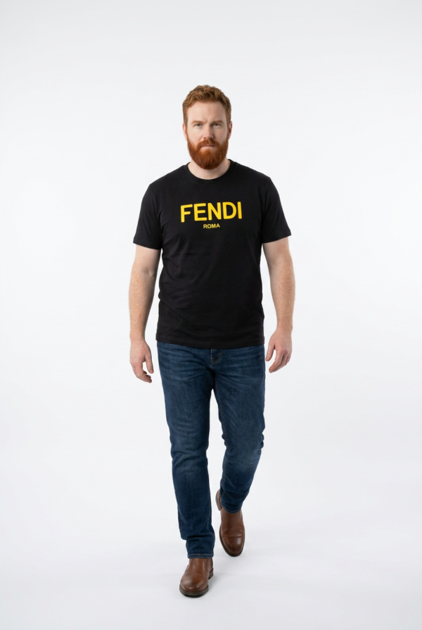 Premium Fendi Roma Graphic Cotton T-Shirt