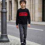 Kids Premium Full Sleeve Contrast Stripe Sweatshirt