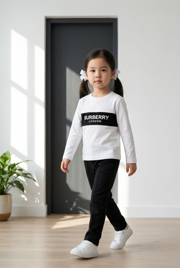 Kids Premium Full Sleeve Contrast Stripe Sweatshirt