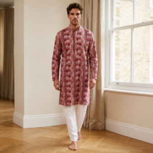 Rosewood Heritage Block Print Kurta