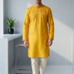 Royal Mustard Embroidered Kurta Pajama