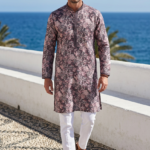 Royal Floral Print Kurta Pajama