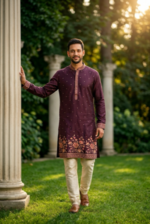 Shahi Gulkaar Kurta
