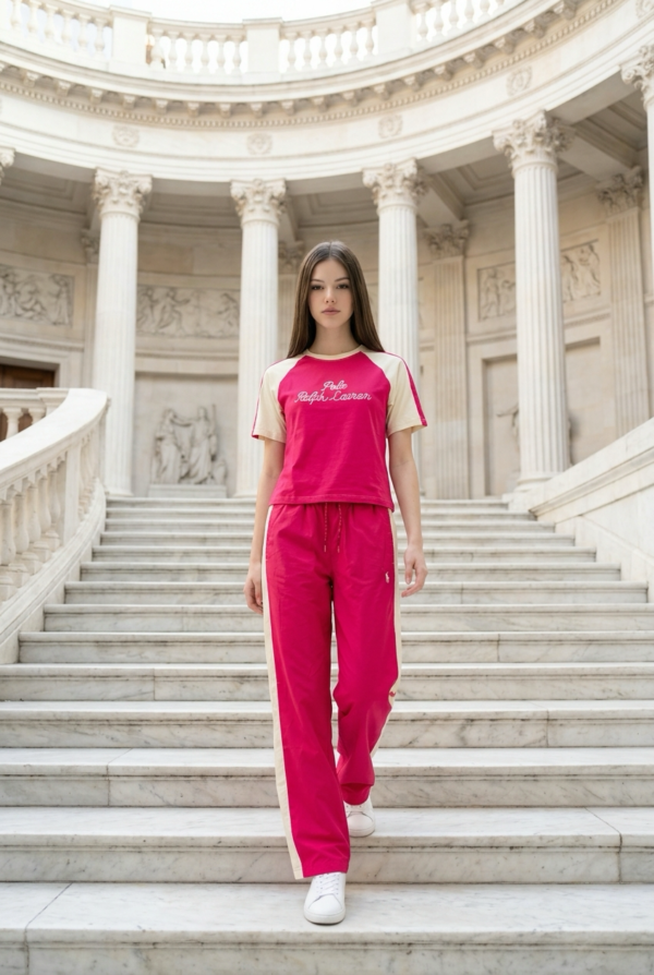 Polo Contrast Stripe Co-ord Set