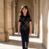 Classic Check Pattern Kids Polo T-Shirt