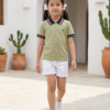 Premium Contrast Collar Kids Polo T-Shirt