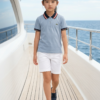 Premium Contrast Collar Kids Polo T-Shirt