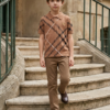 Classic Check Pattern Kids Polo T-Shirt