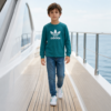 Classic Trefoil Full-Sleeve Cotton T-Shirt
