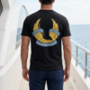 Premium Voyage Black Textured T-Shirt