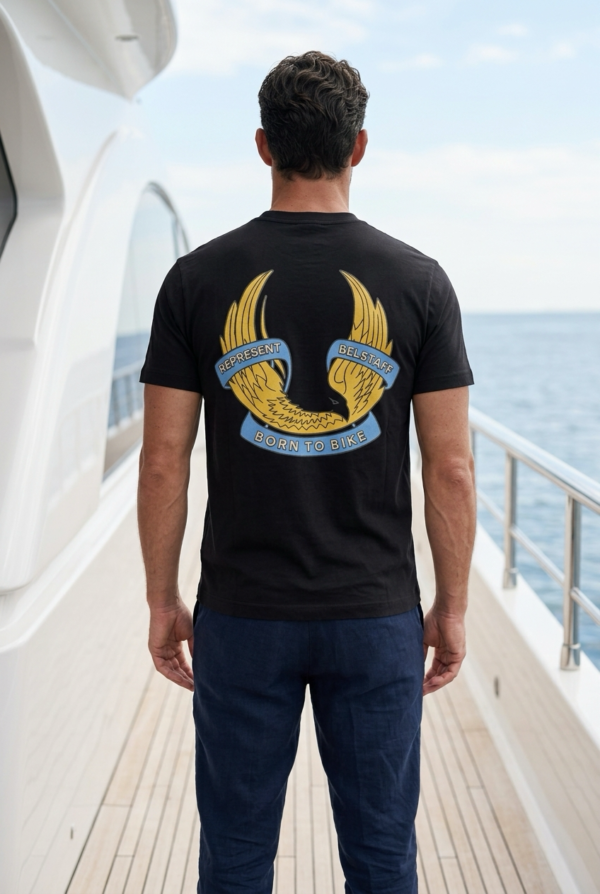Premium Voyage Black Textured T-Shirt