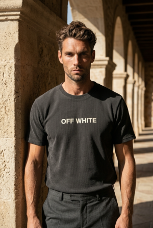 Off White Signature Ribbed T-Shirt