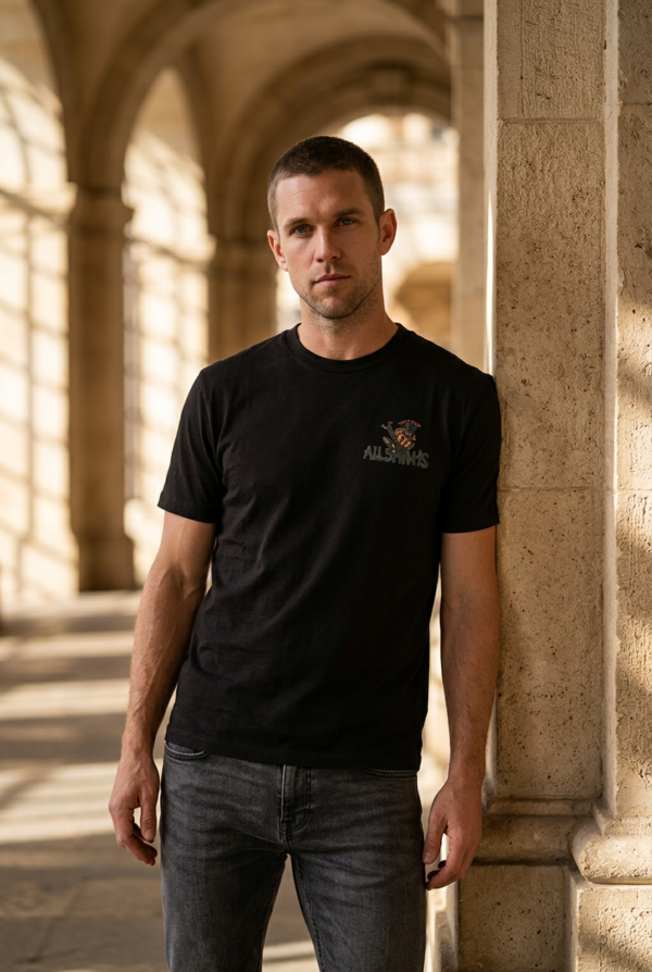 Urban Eagle Black Graphic T-Shirt