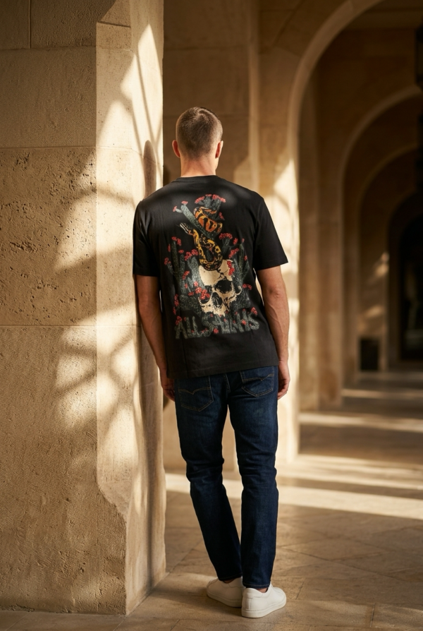 Urban Eagle Black Graphic T-Shirt