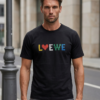 Lovewe Color Pop Black T-Shirt