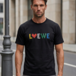Lovewe Color Pop Black T-Shirt