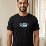 Miami Graphic Black T-Shirt